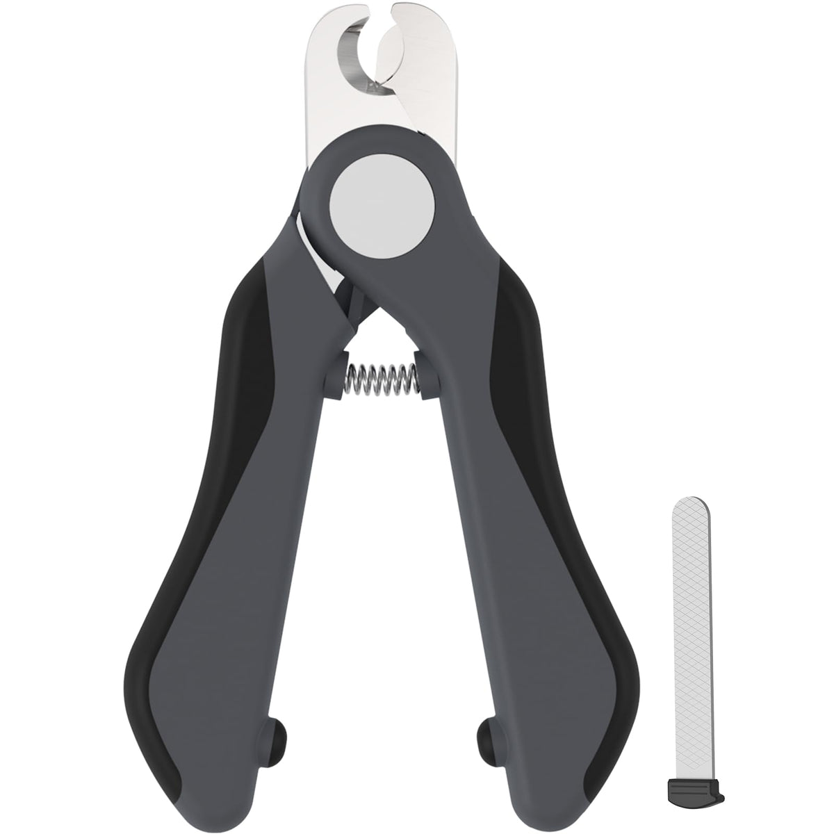 Swihauk Heavy Duty Dog Nail Clippers and Trimmers, Professional Pet Nail Clippers with Nail File for Dogs Cats Small Animal, Claw Clippers with Safety Guard to Prevent Over-Cutting, Gray
